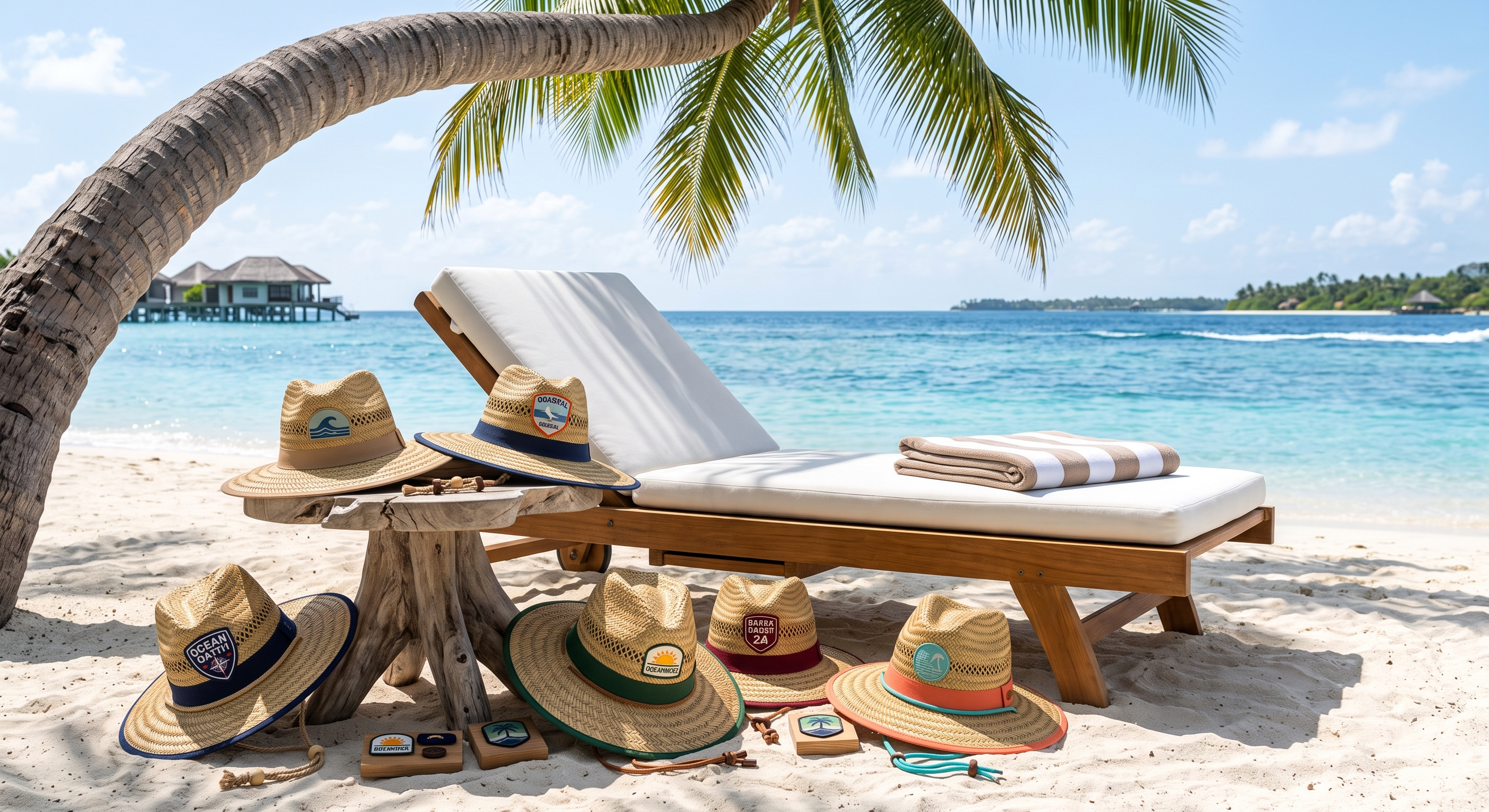 Wholesale straw lifeguard hats prepared for beach resorts and vacation destinations