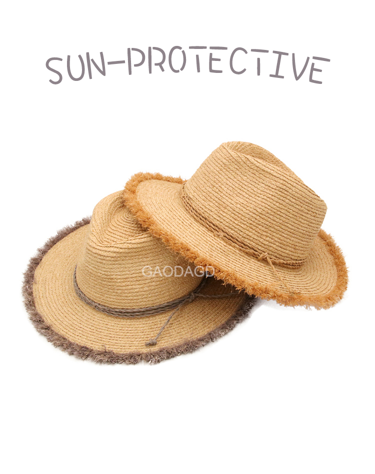 Raffia Straw Panama Hat