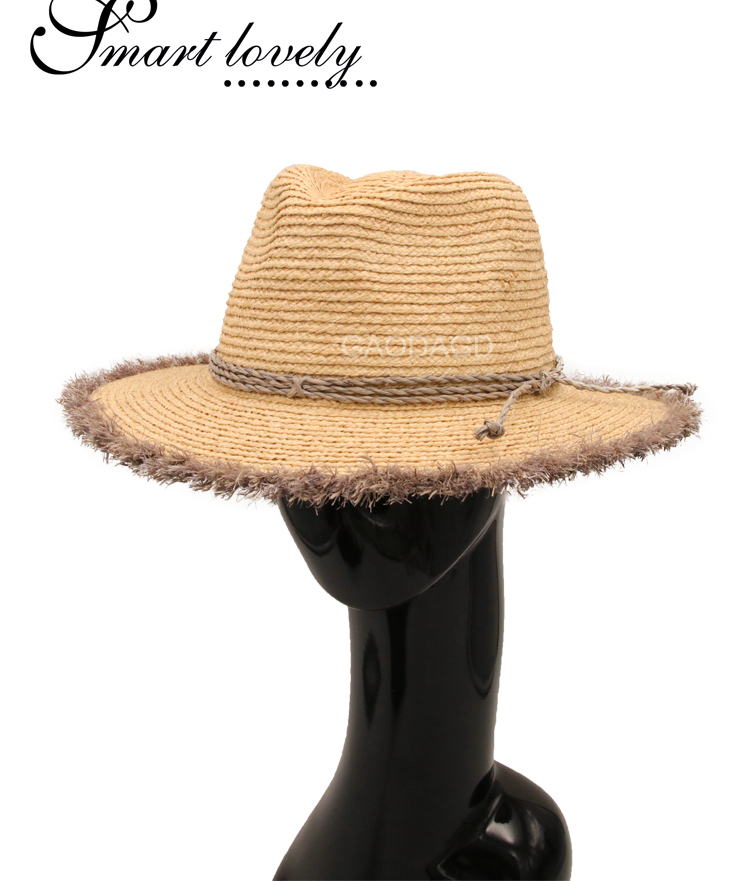 Raffia Straw Panama Hat4