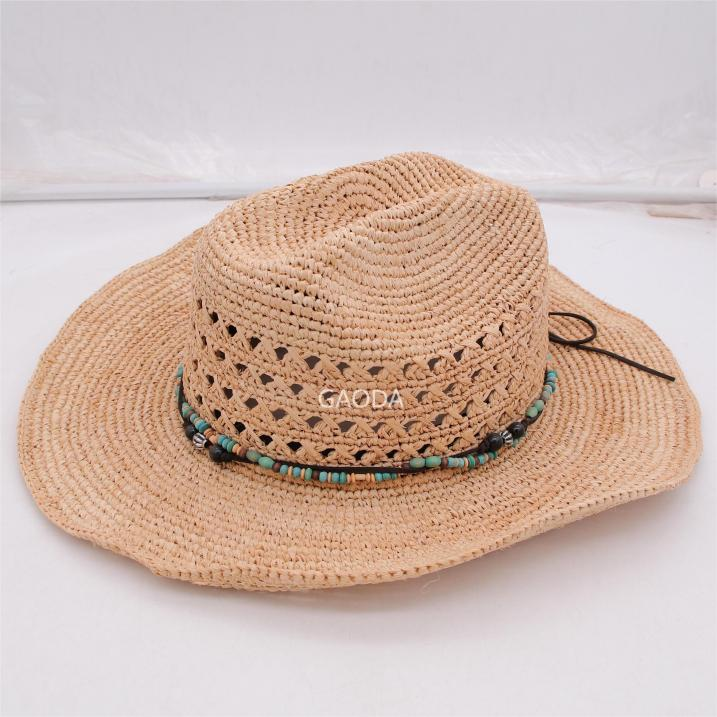 https://www.maohonghat.com/curled-edge-crochet-raffia-straw-hat-cowboy-outdoor-factory-jazz-product/