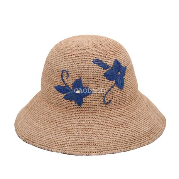 https://www.maohonghat.com/spring-summer-chinese-style-design-handmade-blue-butterfly-embroidery-raffia-straw-bucket-hat-product/